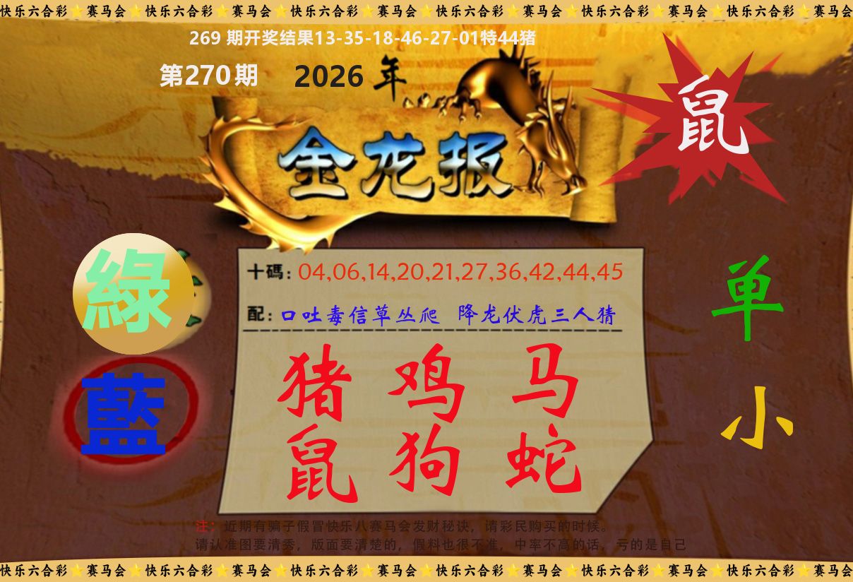 金龙报 第270期