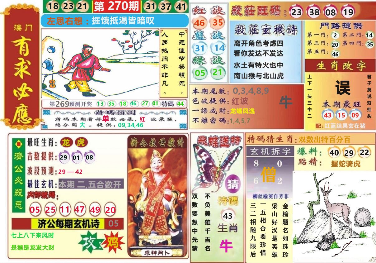快乐八有求必应 第270期