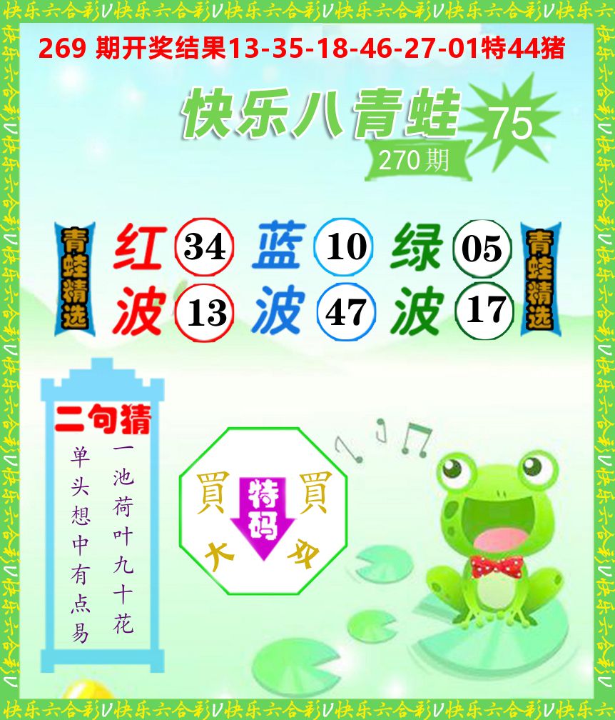 青蛙系列75 第270期