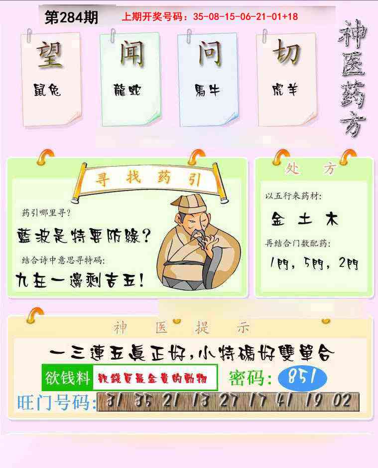 神医药方 第284期