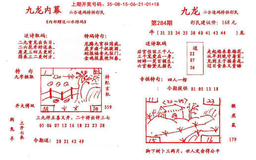 九龙内幕 第284期