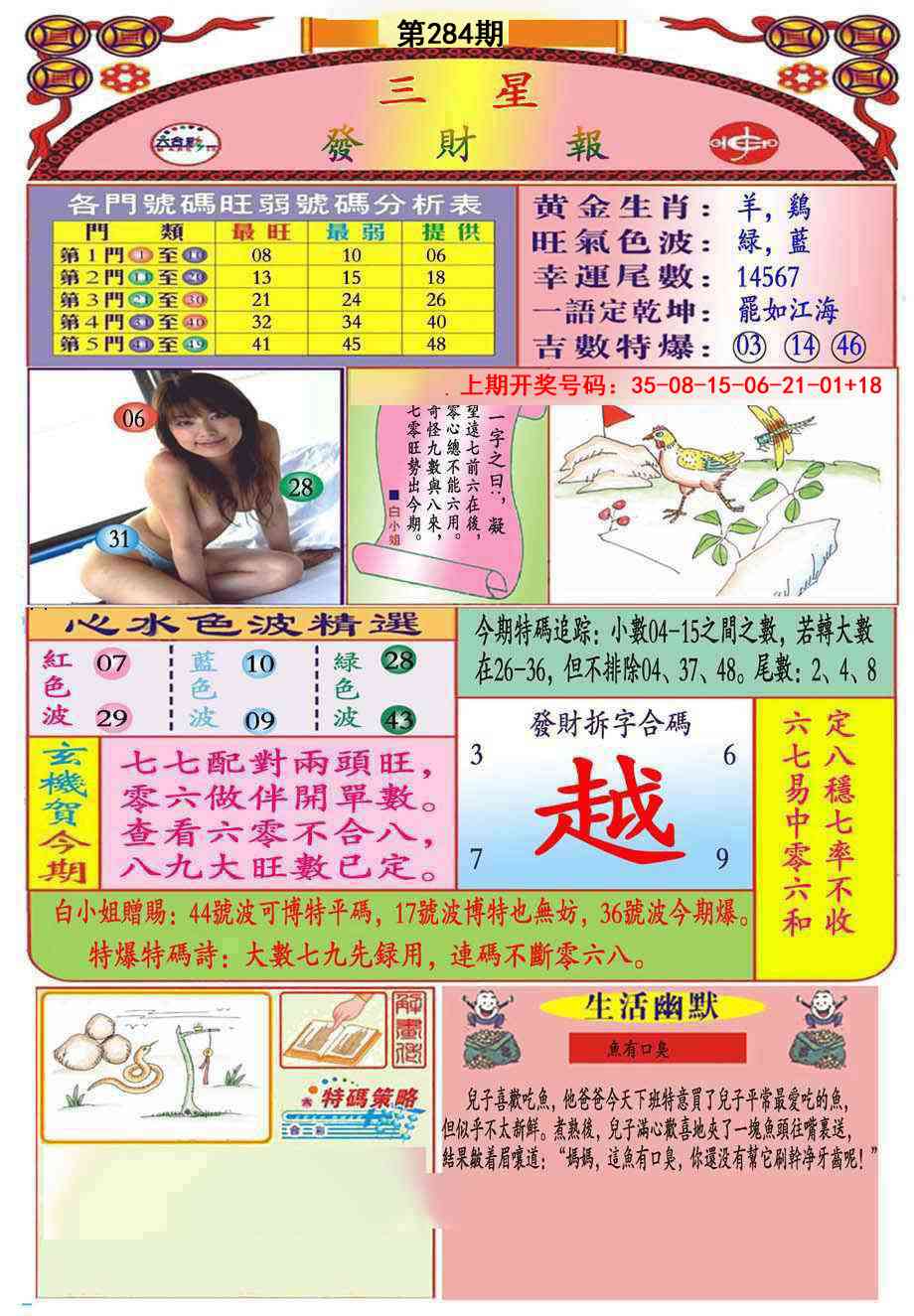 三星发财报(推荐) 第284期
