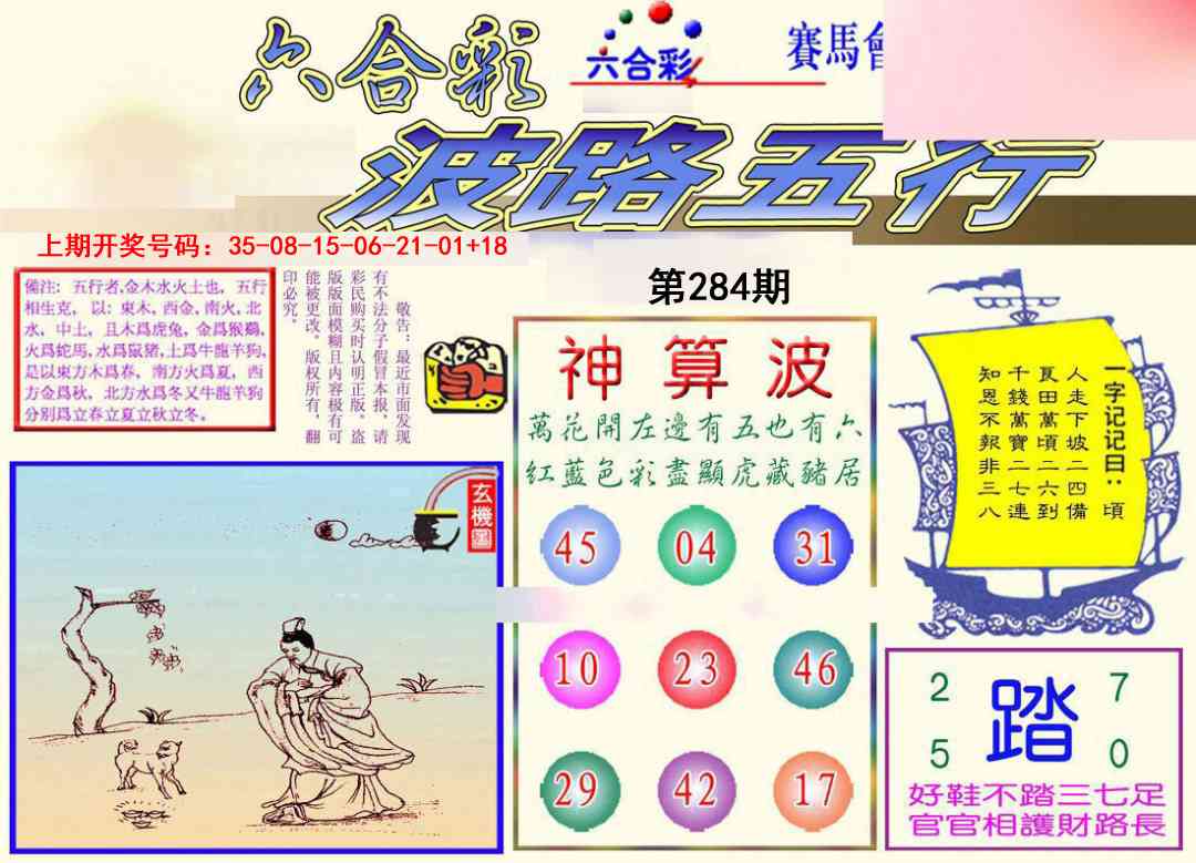 波路五行 第283期