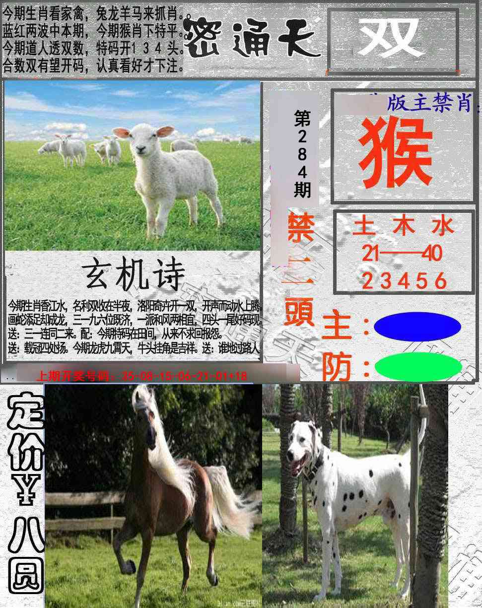 密通天 第284期