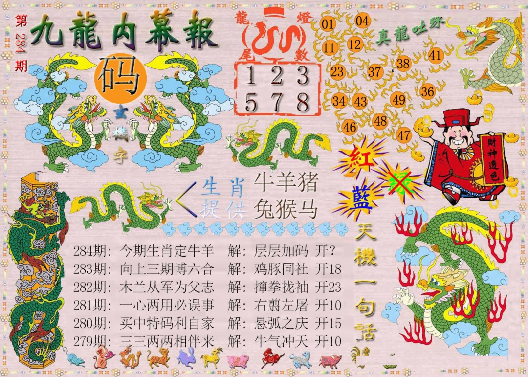 九龙内幕报 第284期