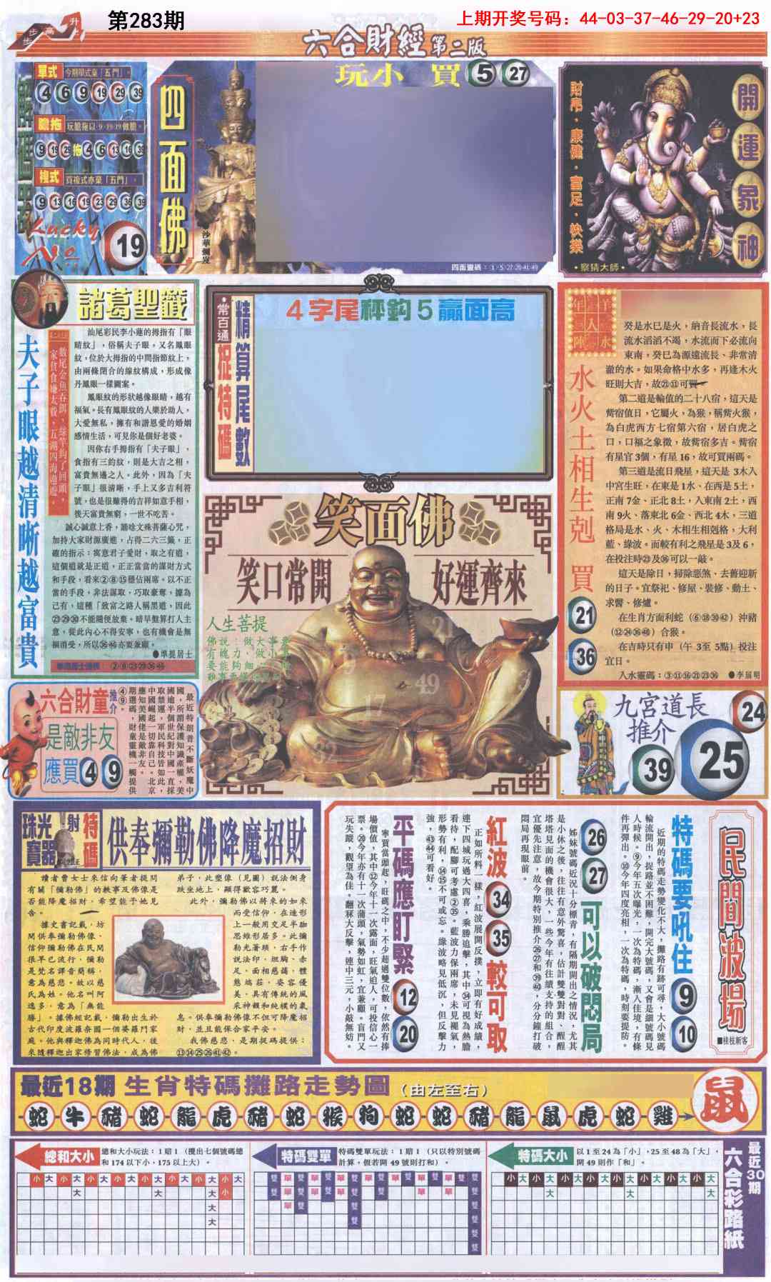 六合财经D加大版 第283期