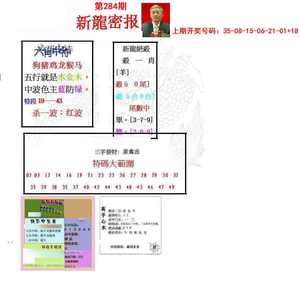 新龙密报 第284期
