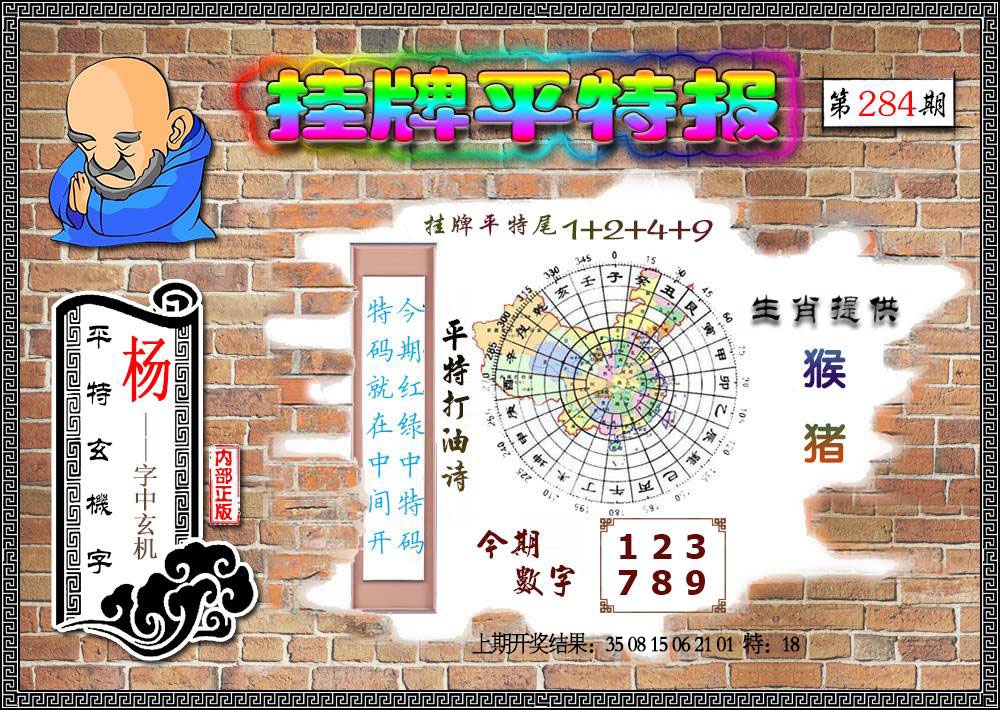 挂牌平特 第284期