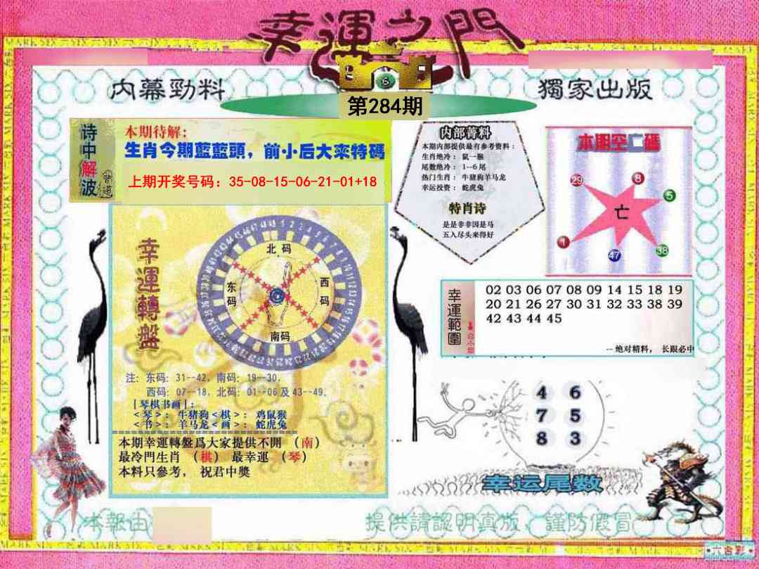 幸运之门 第284期