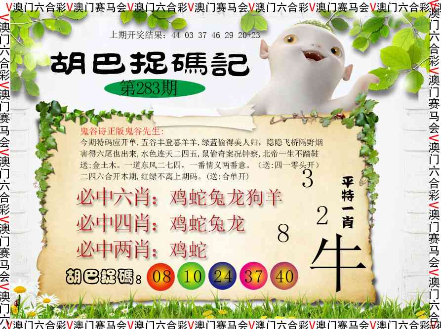 胡巴抓码记 第283期