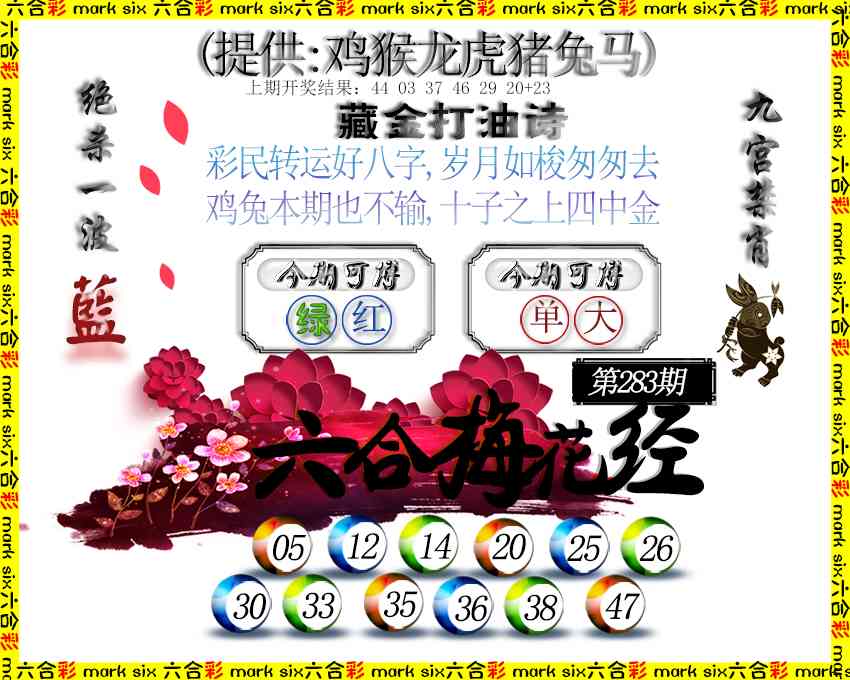 六合梅花经 第283期