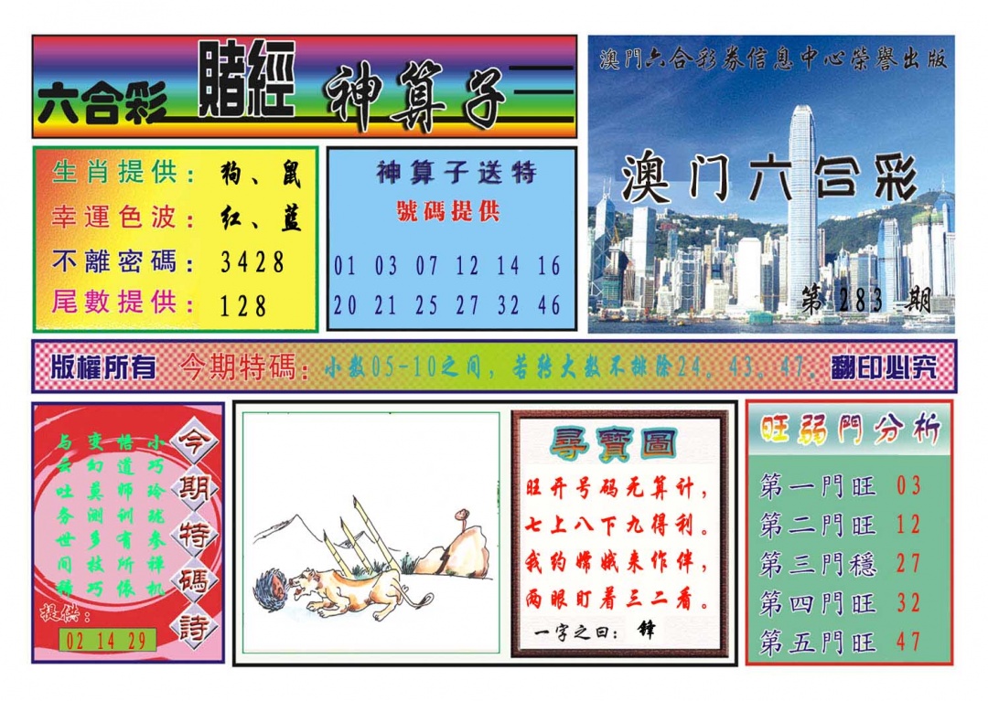 赌经神算 第283期