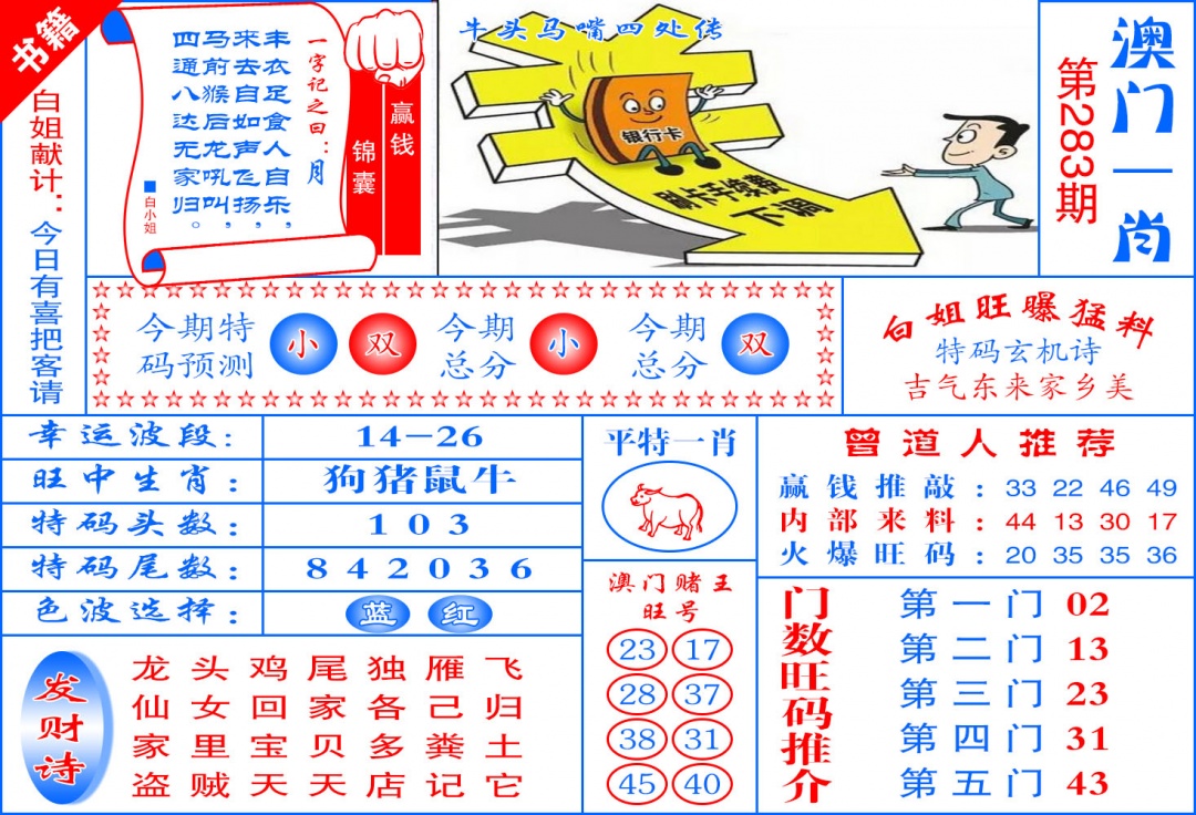 澳门东北虎 第283期