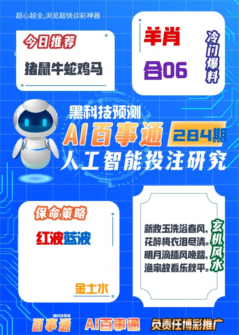 百事通投注研究 第283期