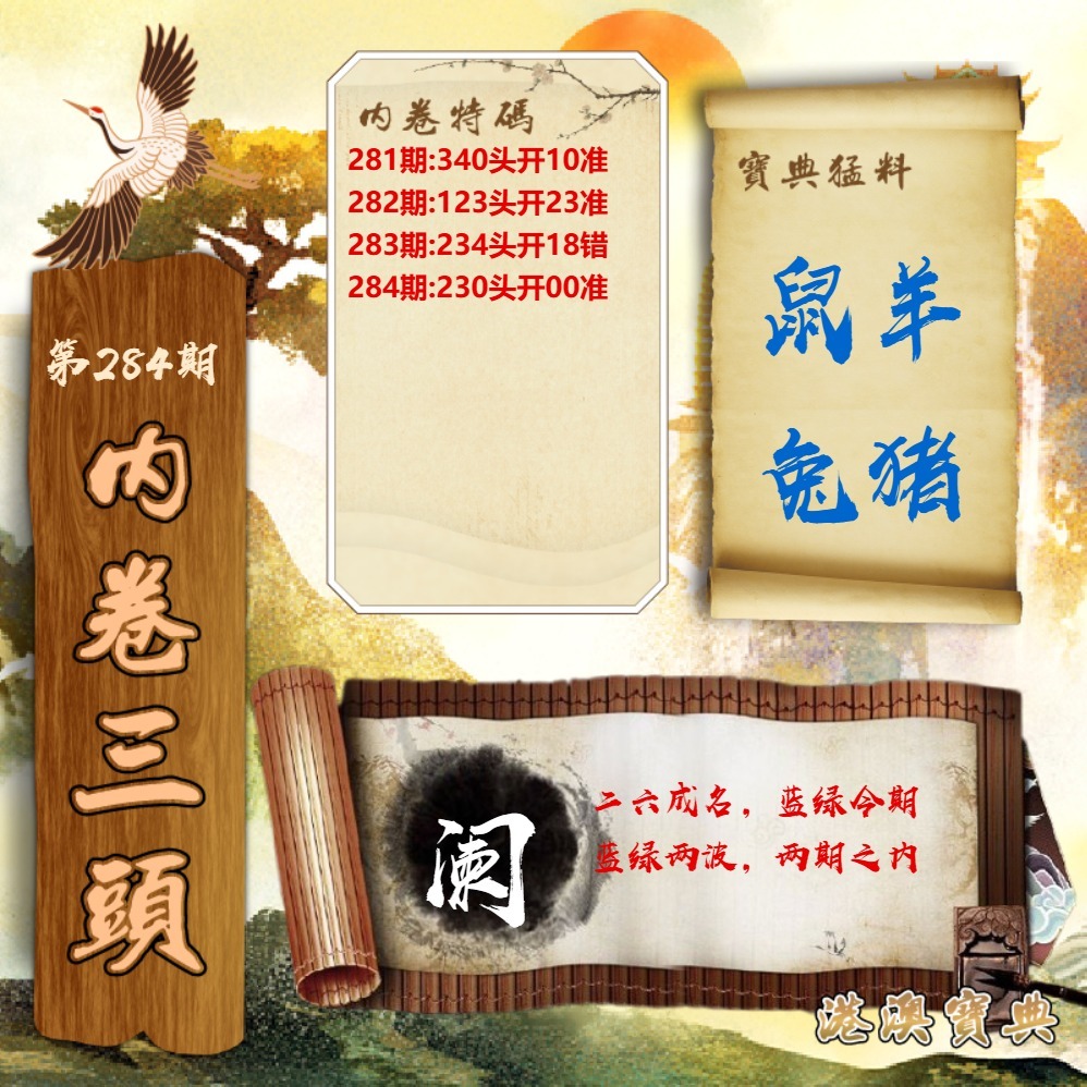 内卷三头 第284期