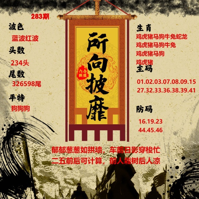所向披靡 第283期