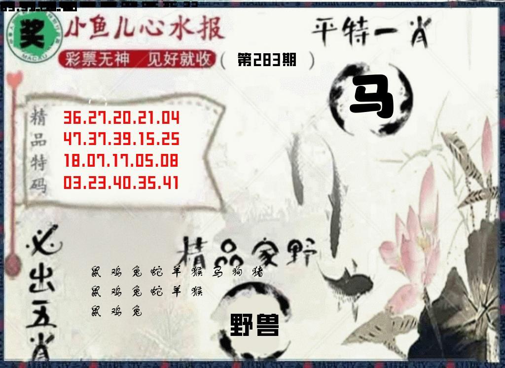 20码中特 第283期