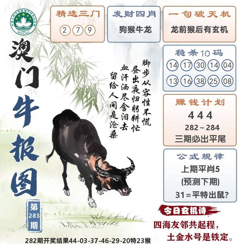 澳门牛报 第283期