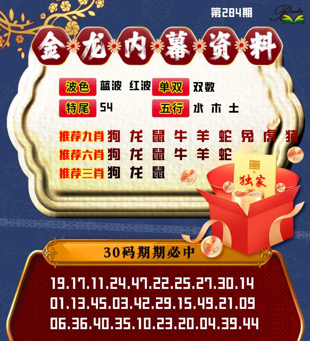 金龙内幕资料 第284期