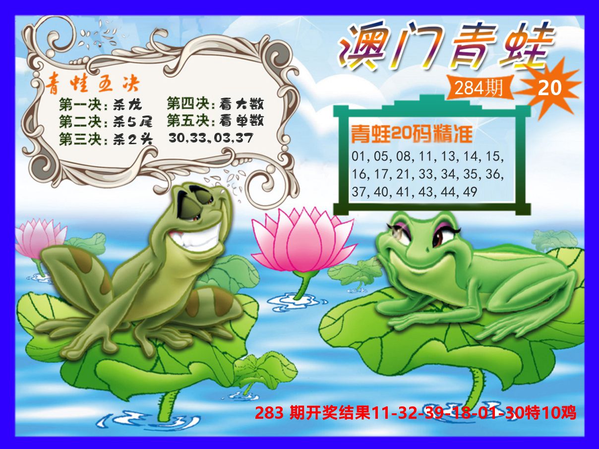 青蛙系列20 第284期