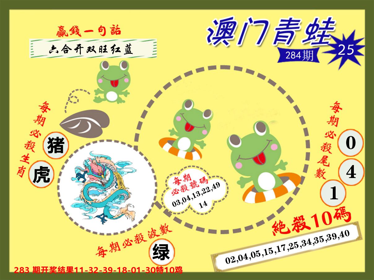青蛙系列25 第284期