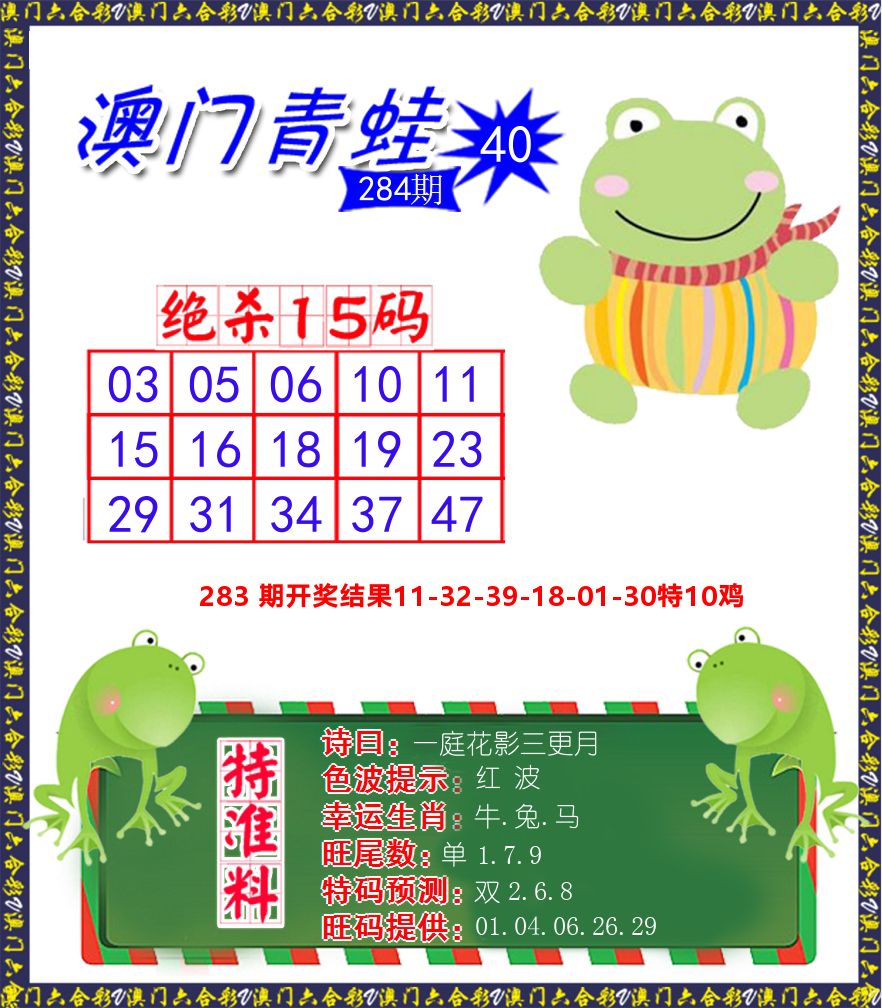 青蛙系列40 第284期