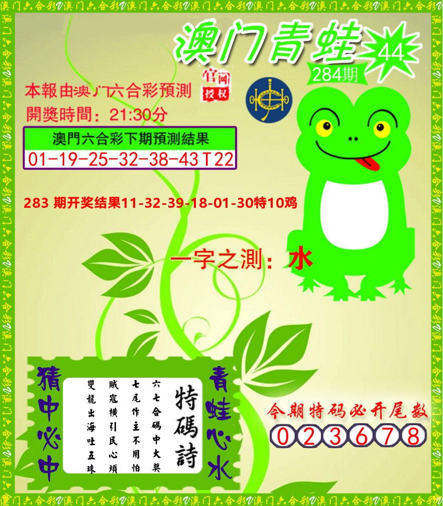 青蛙系列45 第284期