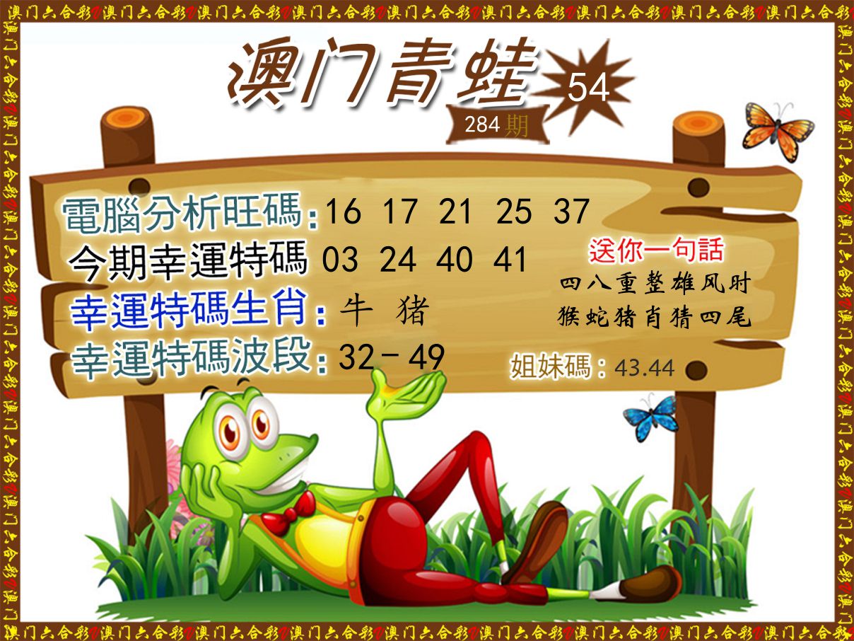 青蛙系列54 第284期