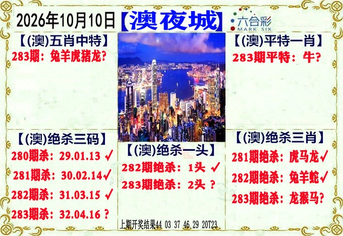 澳门夜城 第283期