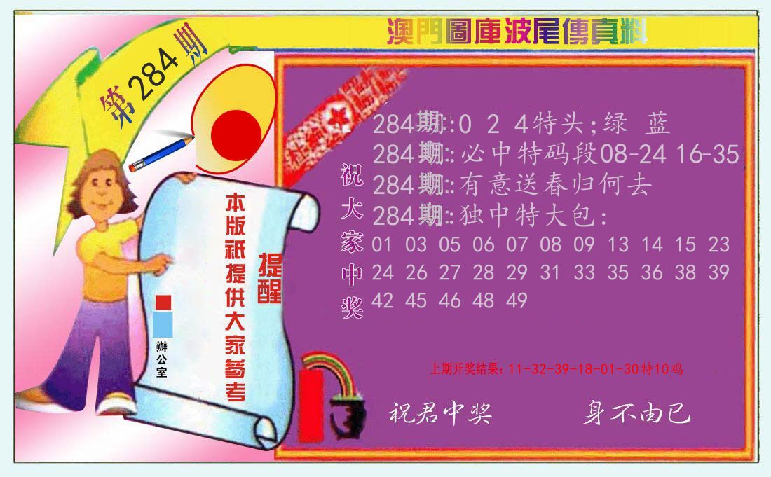 波尾传真料 第284期