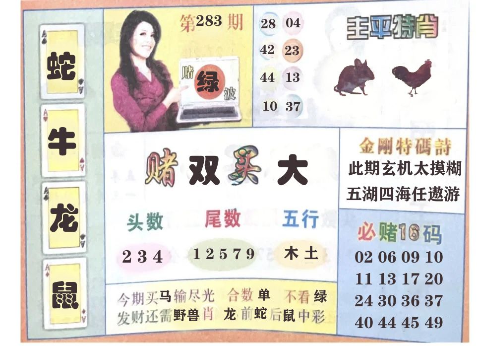 四肖八码 第283期