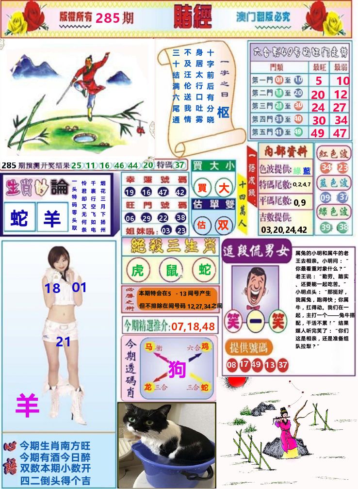 澳门赌经 第285期