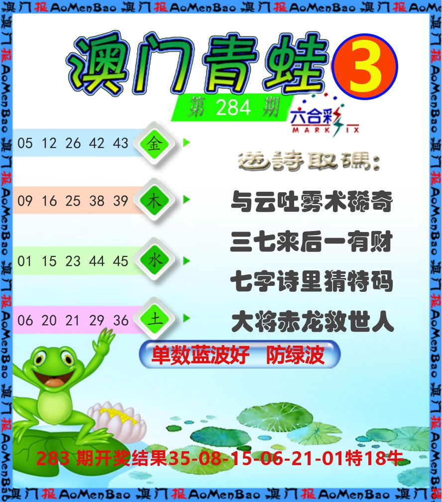 青蛙系列3 第284期