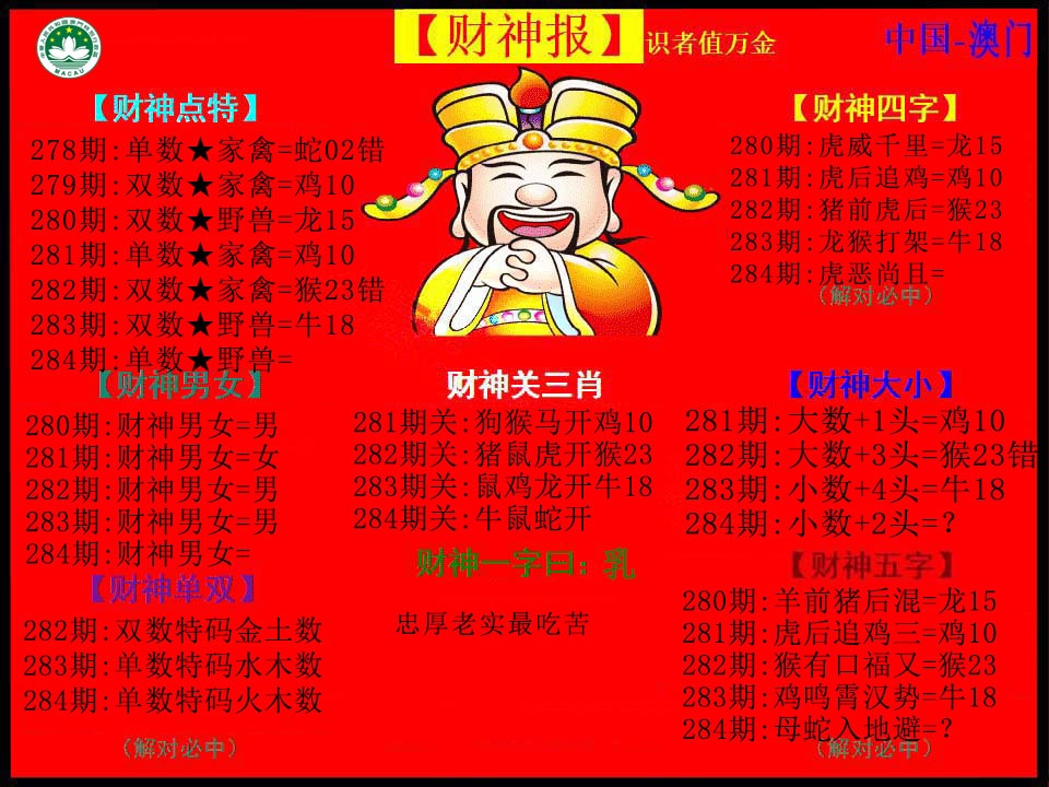 红财神 第284期