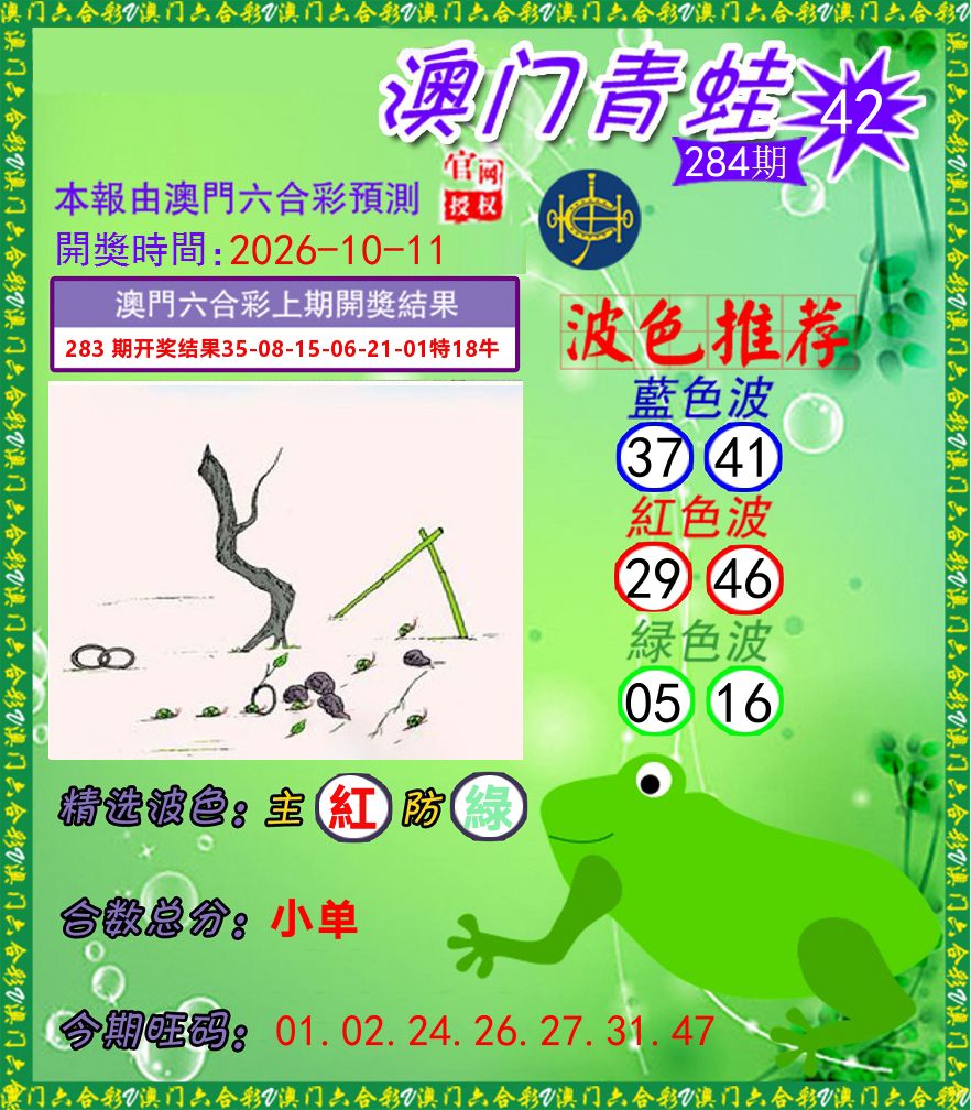 青蛙系列42 第284期