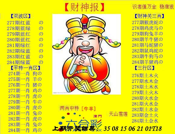 黄财神 第284期