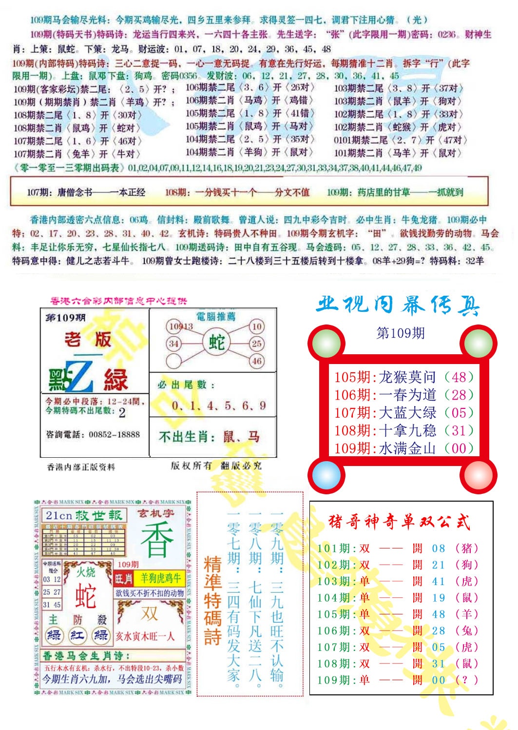 亚视内幕传真 第109期