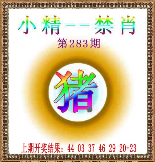 小精禁肖 第283期
