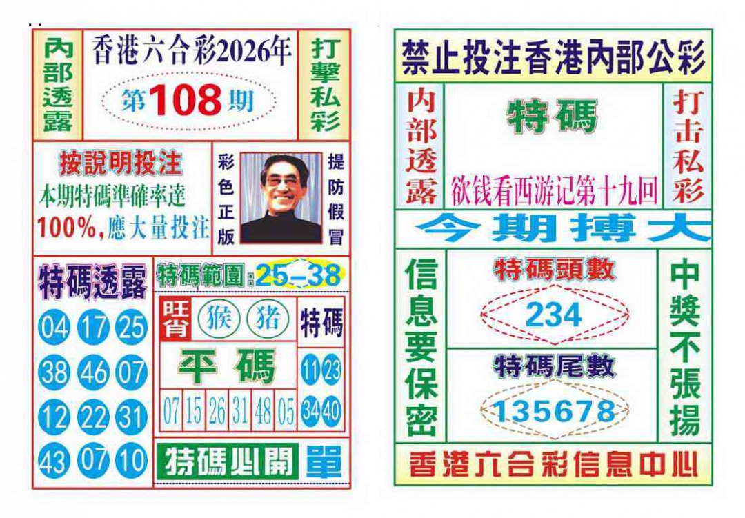 内部会员专用 第108期