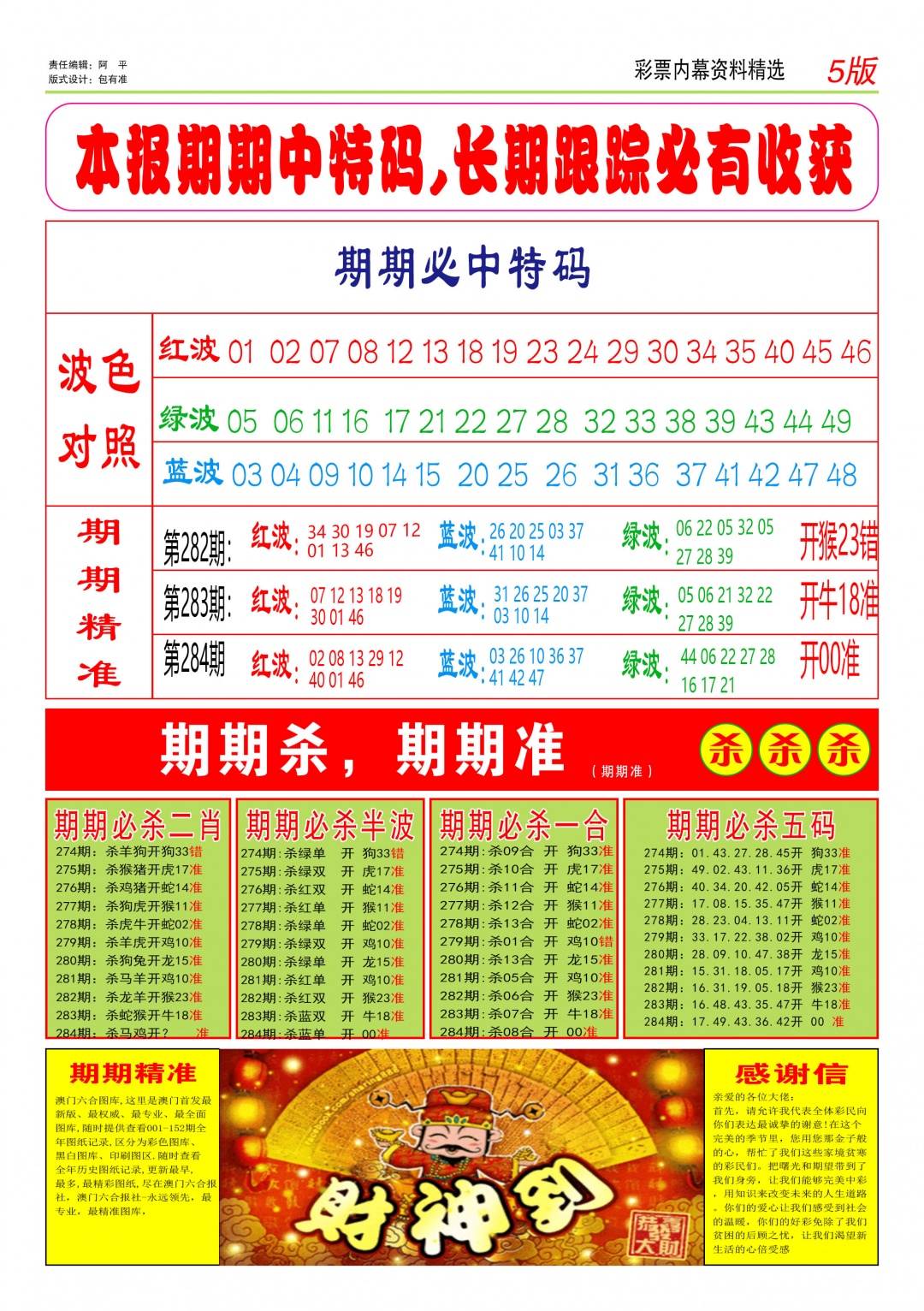 特码王D 第284期