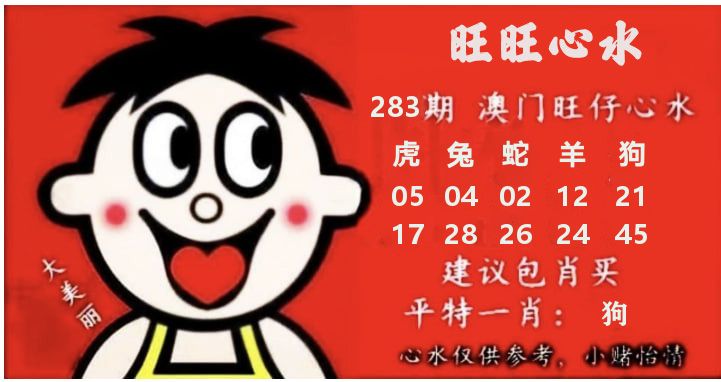 旺仔心水 第283期