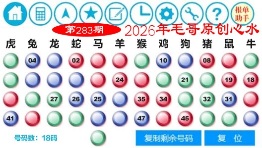 毛哥心水 第283期