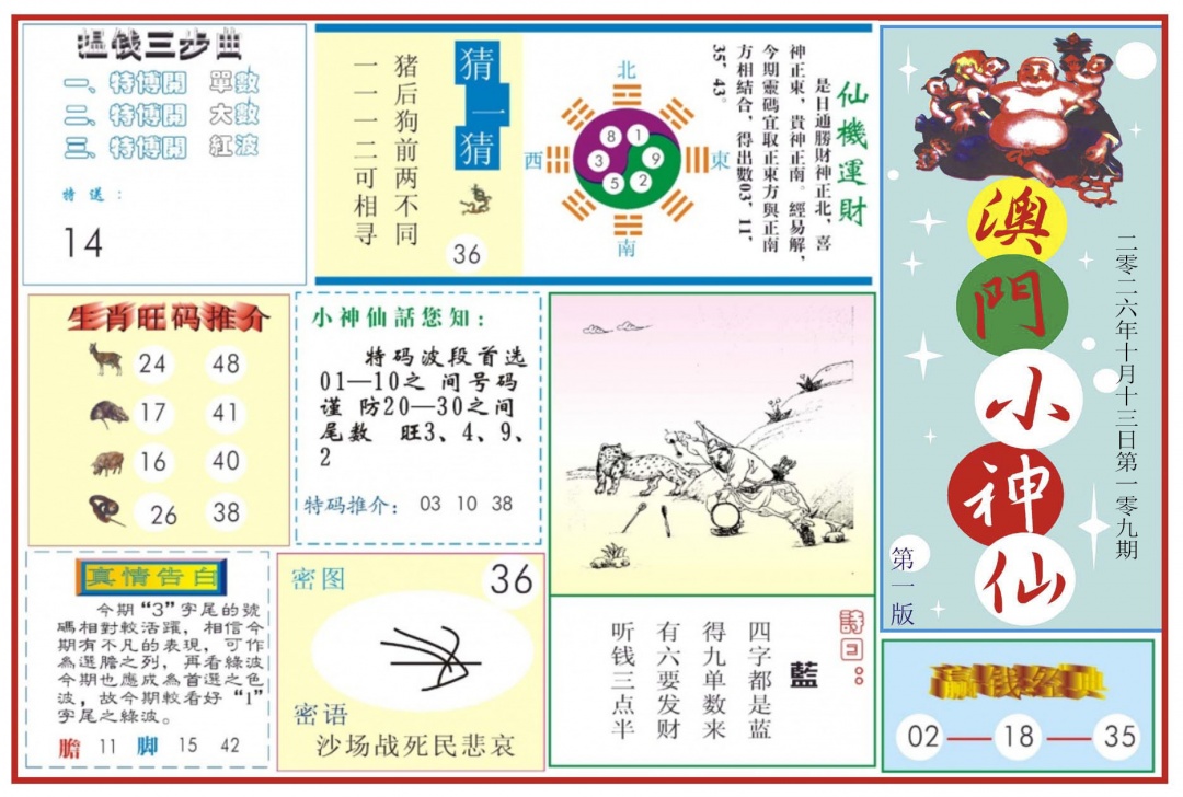 澳门小神仙-1 第109期