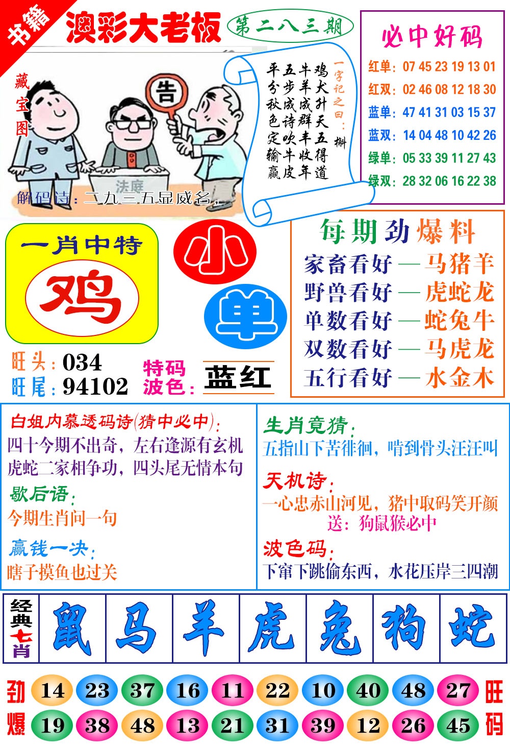 澳门大老板 第283期