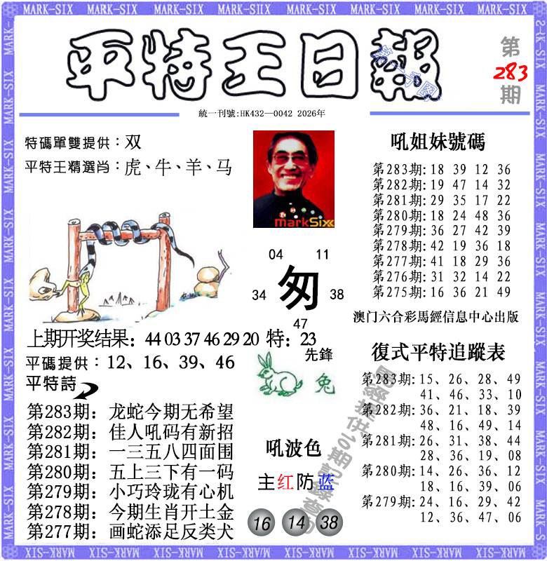 平特王日报 第283期