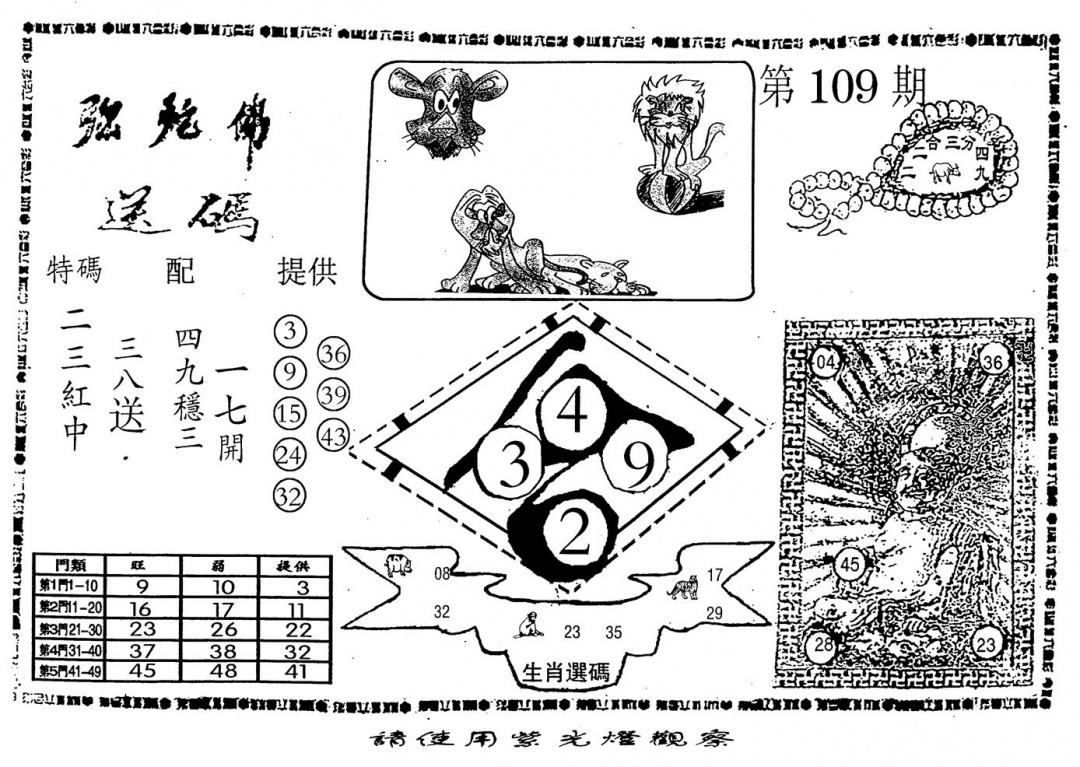 老弥驼? 第109期