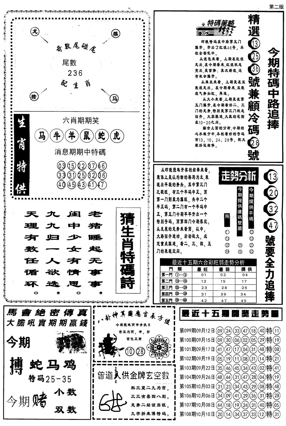 另内幕消息B 第109期