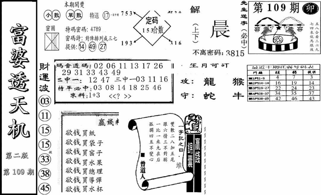 富婆透天机B(新图) 第109期