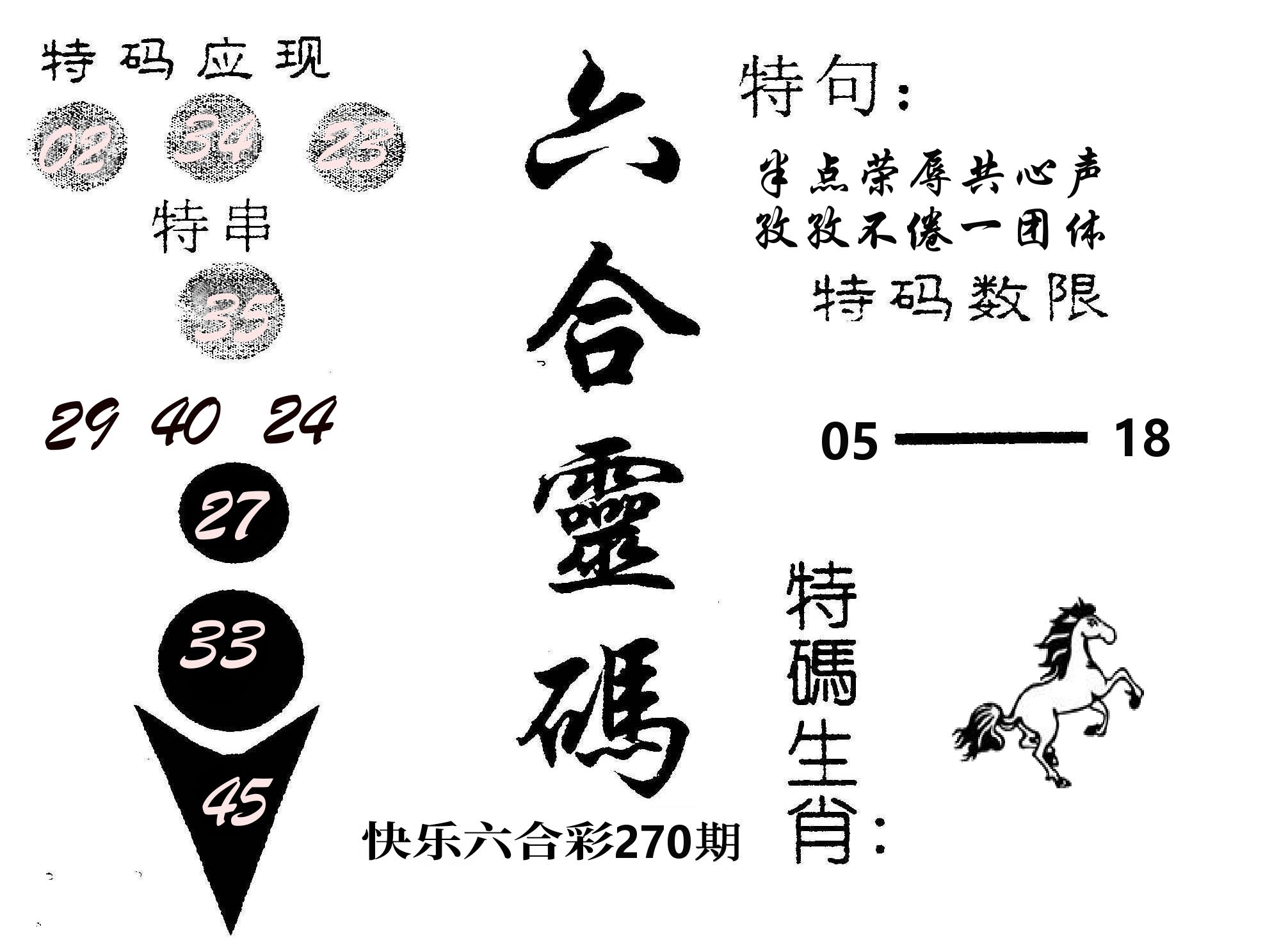 六合灵码 第270期