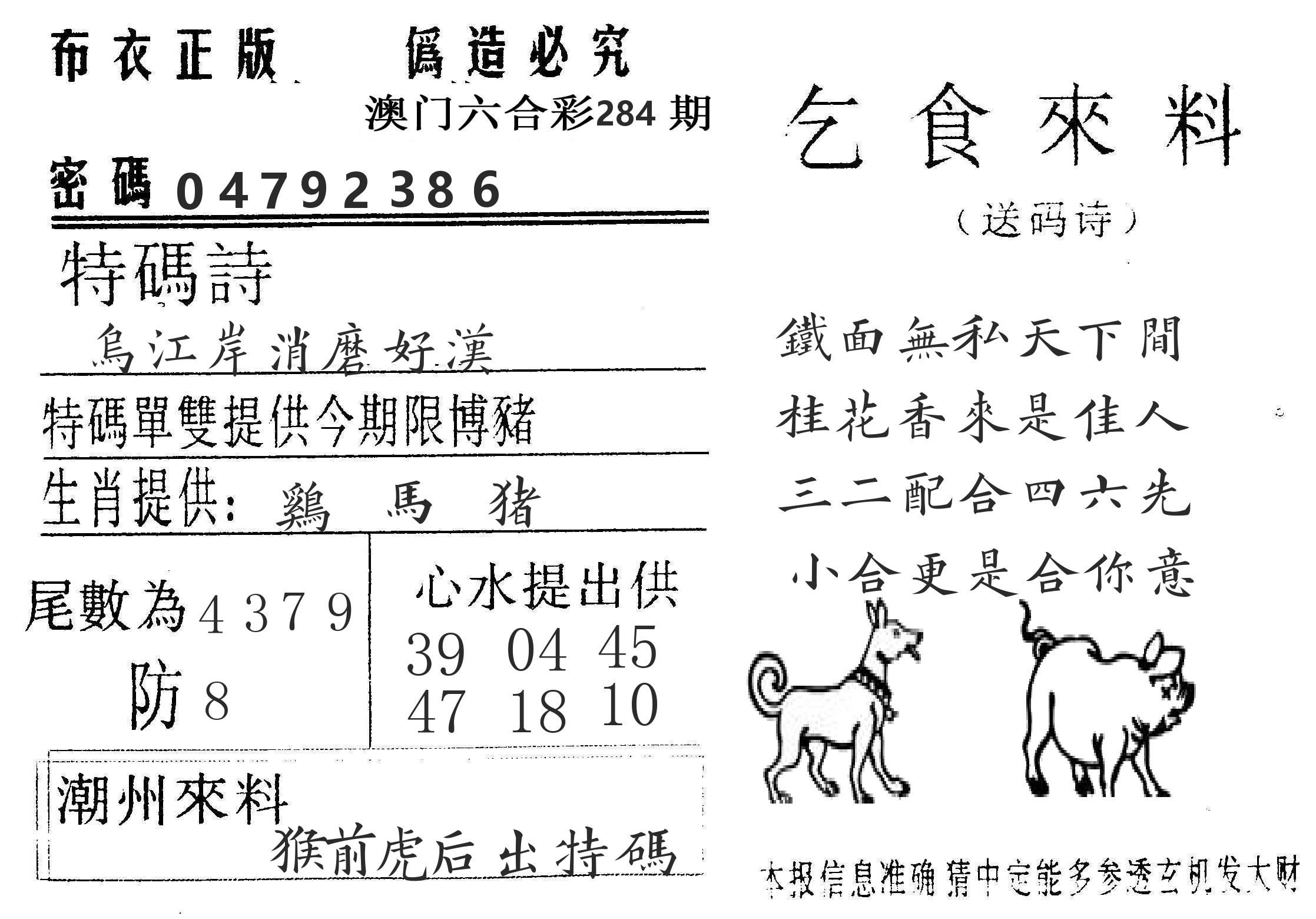 千禧码王 第284期